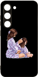 Husa BestCase Slim Glassy Comp Cu Samsung Galaxy S23 Princesses Gril Mom HD Colors Prot camera G 553 