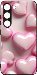 Husa BestCase Slim Glassy Comp Cu Samsung Galaxy S23 Sweet Hearts HD Colors Prot camera G 1148 