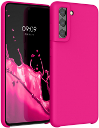 Husa Kwmobile pentru Samsung Galaxy S21 FE Silicon Roz 55487.77 