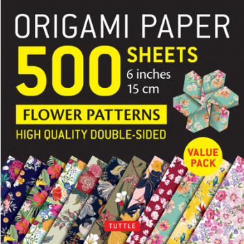 Origami Paper 500 Sheets Flower Patterns 6 15 CM Tuttle Origami Paper High-Quality Double-Sided Or 
