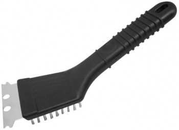 Perie gratar si racleta Fackelmann 41586 22 cm Inox Negru 