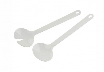Set 2 buc tacamuri salata Fackelmann 41810 29.5 cm Plastic Carlig suspensie Alb 