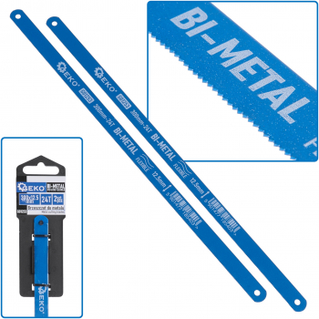 Set lame pentru fierastrau bi-metal 300 x 12.5 mm 24 T 2 elemente Geko G01253 