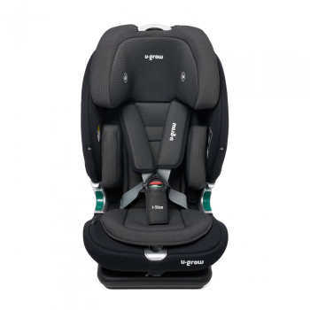 Scaun auto I-size U-Grow Goldfix Plus isofix 76-150 cm (9-36 kg) boxa bluetooth negru 