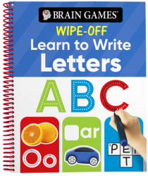 Brain Games Wipe-Off Learn to Write Letters Kids Ages 3 to 6 - Publications International Ltd Aut 