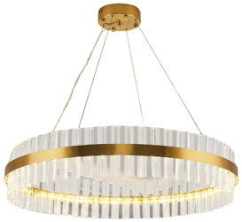 Candelabru living LuminiLux Gold 60 cm Kristal 