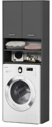 Framire Raft baie pentru masina de spalat 180x69x35 rafturi inalte L-64 ANTRACYT 