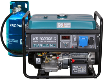 Generator de curent 8 kW HIBRID GPL + Benzina - Konner & Sohnen - KS-10000E-G 