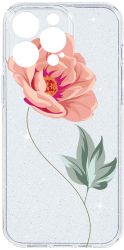 Husa BestCase Comp Cu Apple iPhone 15 Pro Max Rose Camera Prot 2MM Crystal Glitter Grey ST 127 