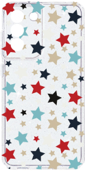 Husa BestCase Comp Cu Samsung Galaxy S21 FE Stars Camera Prot 2MM Crystal Glitter Grey ST 146 
