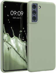 Husa Kwmobile pentru Samsung Galaxy S21 FE Silicon Verde 55484.172 