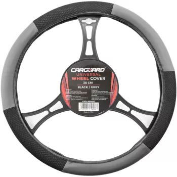 Husa volan auto - negru / gri - CARGUARD 