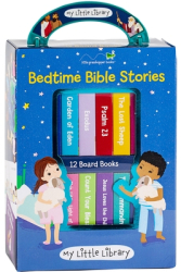 My Little Library Bedtime Bible Stories 12 Board Books - Little Grasshopper Books Author 