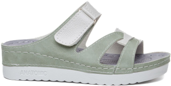 Saboti Medicinali Eleganti cu Gel - Model 154707 Culoare verde cu gri 38 