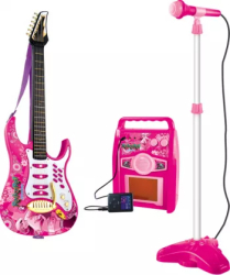 Chitara pentru fetite ROCK cu amplificator MP3 si microfon