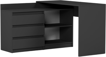 Framire Set birou coltar si comoda 120x50 N-15 antracyt 