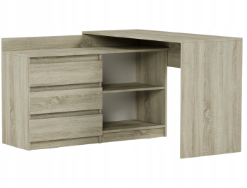 Framire Set birou coltar si comoda 120x50 N-15 sonoma stejar 