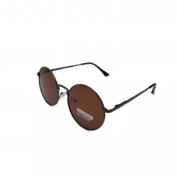Ochelari de soare Polarizati rotunzi retro John Lennon maro 