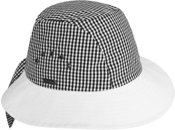 Palarie Betmar knotted cloche negru-alb 