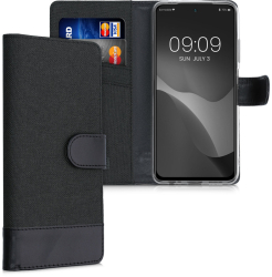 Husa pentru Xiaomi Redmi Note 10 / Redmi Note 10S Textil Negru 56898.73 kwmobile 