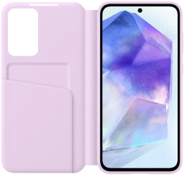 Husa de protectie Samsung Flip S-View Wallet Case pentru Galaxy A55 5G Lavender 