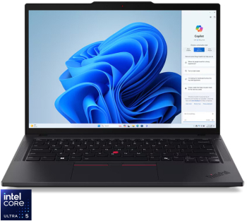 Laptop Lenovo ThinkPad T14 Gen 5 WUXGA IPS Intel Core Ultra 5 125U 16GB DDR5 512GB SSD Intel Graphics Win 11 Pro Black 