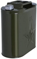 Canistra Combustibil 25L din Metal pentru Motorina sau Benzina Culoare Verde Militar 