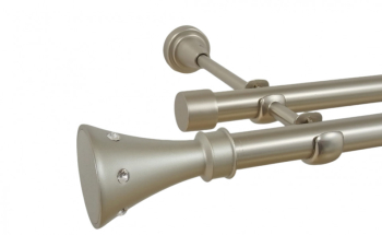 Galerie dubla fara inele CARTER/19 mm CROM MAT 