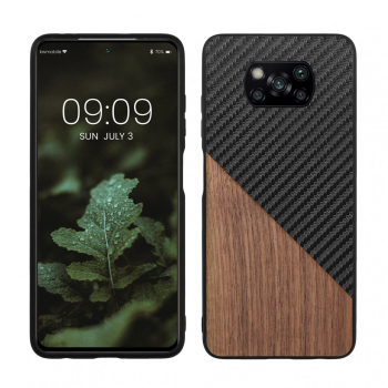 Husa pentru Xiaomi Poco X3 NFC / Poco X3 Pro Lemn Maro 56620.01 kwmobile 