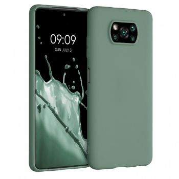 Husa pentru Xiaomi Poco X3 NFC / Poco X3 Pro Silicon Verde 53482.166 kwmobile 