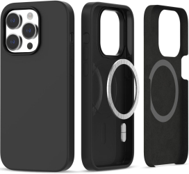 Husa Tech-Protect Silicone MagSafe pentru Apple iPhone 14 Pro Negru