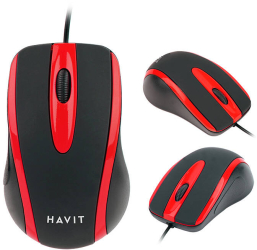 Mouse Universal Havit Ms753 negru si Rosu 