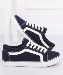 Pantofi sport dama Verona tenisi material textil bleumarin casual 40 