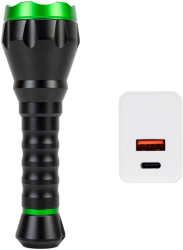 Lanterna PNI Adventure F750 Green Light aluminiu LED 10W 500 lm pana la 850 m 4000mAh IP44 4000mAh inclus cu alimentator PNI CHG300 inclus 