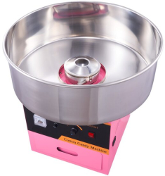 Aparat profesional pentru vata de zahar 1000 W capacitate 6 buc/min Inox 518x518x485 mm 