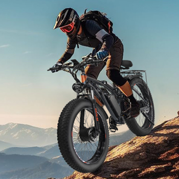 Bicicleta electrica de munte GUNAI GN88 26& 4.0 Anvelopa grasa 1000W2 Motoare 55km/h Viteza maxima 48V 23Ah Baterie 100km+ Autonomie 