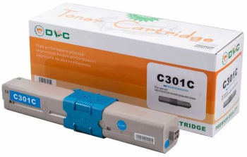 Cartus compatibil toner DLC OKI 44973535 C301 / 321/ MC332/ MC342 CYAN 1.5K 