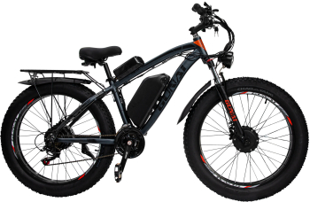 GUNAI GN88 Bicicleta electrica cu doua roti cu tractiune cu doua roti 2000W 23 Ah 21 trepte Frane cu disc - negru