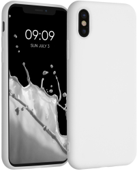 Husa pentru Apple iPhone X / iPhone XS Silicon Alb 42492.02 kwmobile 