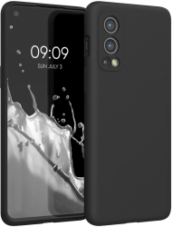 Husa pentru OnePlus Nord 2 5G Silicon Negru 56070.01 kwmobile 