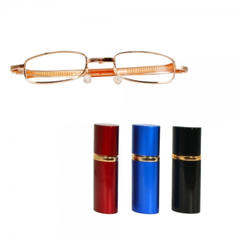 Ochelari cu toc pliabili aurii unisex pentru citit 