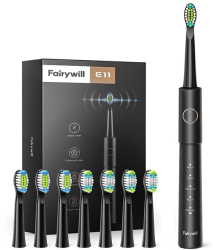 Periuta de dinti sonica cu set de cap Fairywill Fw-e11 negru