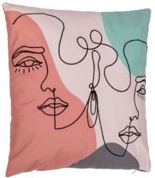 Perna Decorativa Velvet cu Model Abstract 45x45cm 