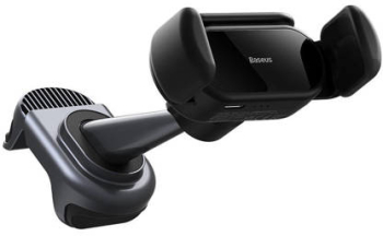 Suport Telefon incarcator Solar Electric Pentru Masina Baseus T-space negru 