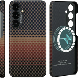 Husa Pitaka MagEZ 1500D Aramida pentru Samsung Galaxy S24 Sunset 