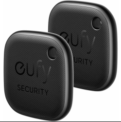Set de 2 eufy Security SmartTrack Link compatibil cu iOS Rezistent la apa Negru 
