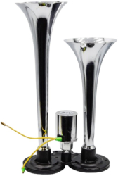 Claxon cu 2 goarne electrovalva metalica 24V 