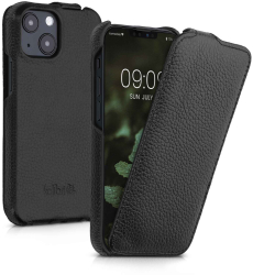 Husa pentru Apple iPhone 13 Mini Piele naturala Negru 56409.01 kalibri