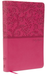 NKJV Value Thinline Bible Standard Print Imitation Leather Pink Red Letter Edition - Thomas Nelso 