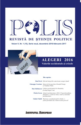 Polis Vol.5 Nr.1 15 Serie noua Decembrie 2016- Februarie 2017 Revista de Stiinte Politice 